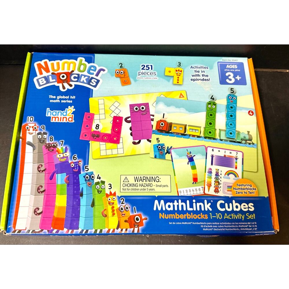 MathLink Cubes Numberblocks 1–10 Activity Set from hand2mind.